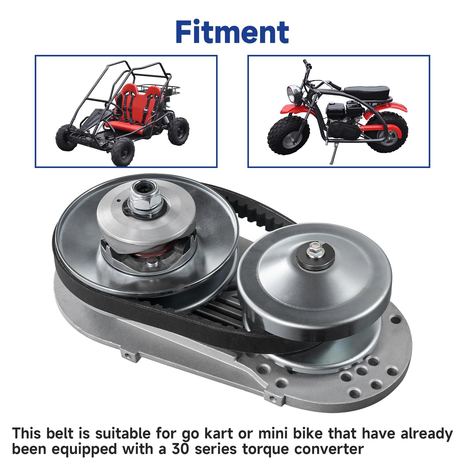 SHIQINHA 5959 belt installed on Predator 212cc mini bike improves response.