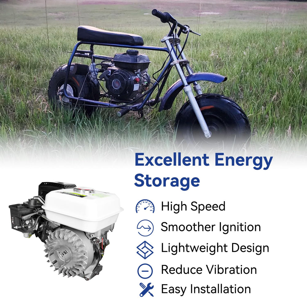 SHIQINHA aluminum 212 hemi flywheel side profile emphasizing durable heat dissipation