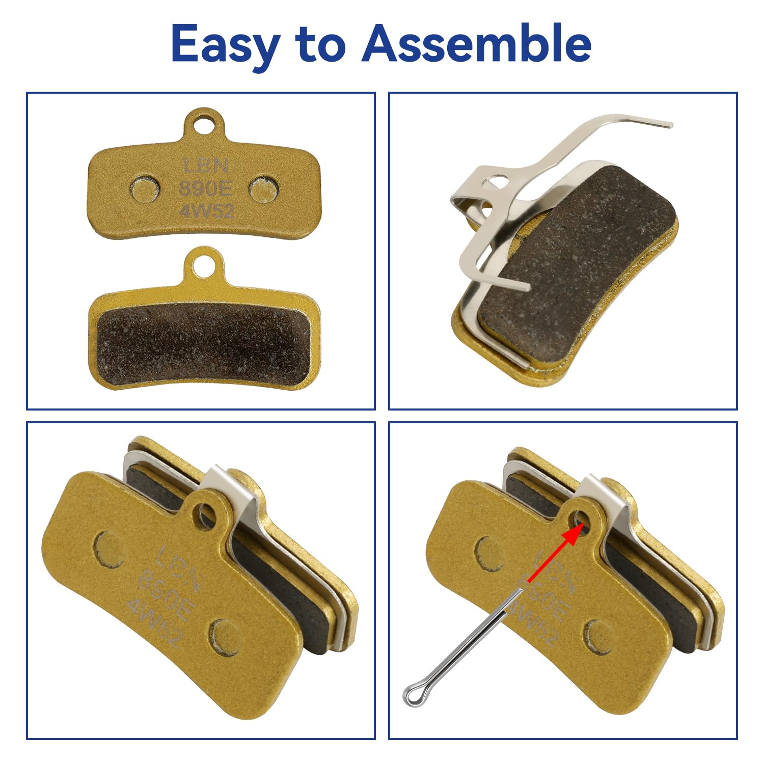 SHIQINHA six-pack brake pads for ongoing maintenance and readiness