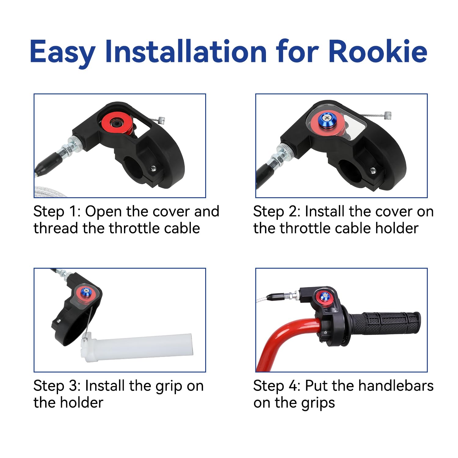 Shiqinha cable stops and ties help secure wiring neatly.