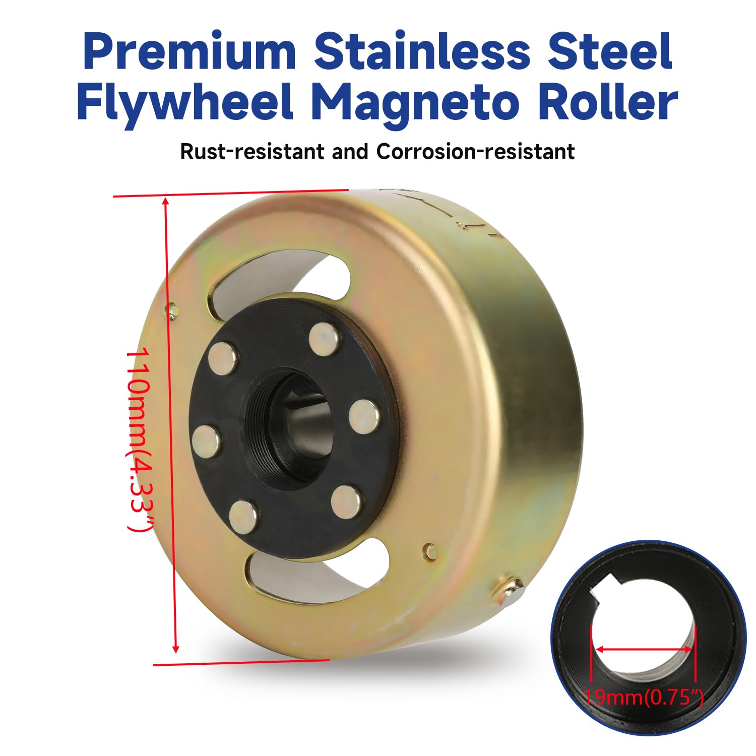 SHIQINHA compatible stator set fits multiple Chinese ATVs for repairs