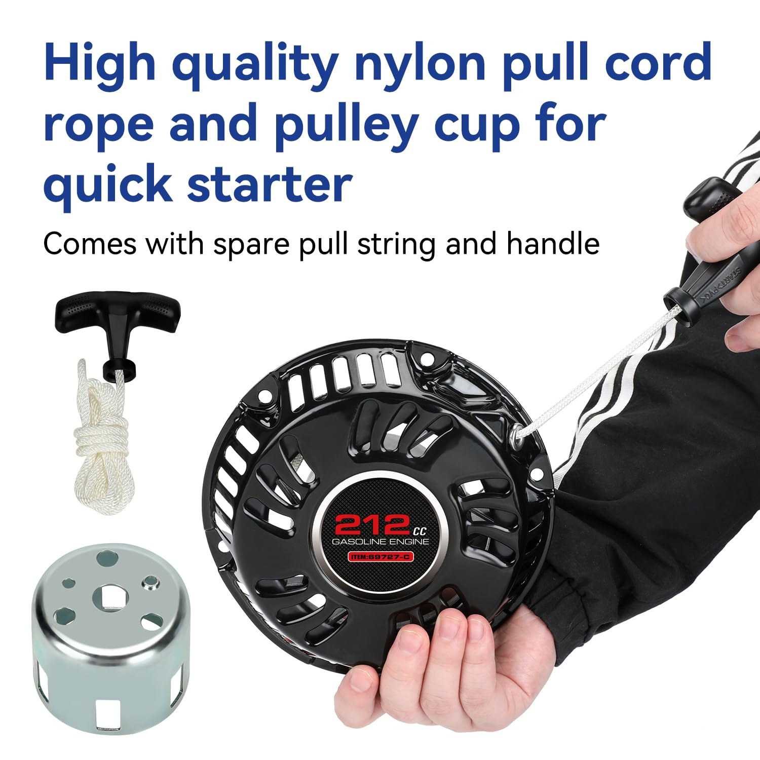 SHIQINHA durable metal pull-start assembly for reliable starts.