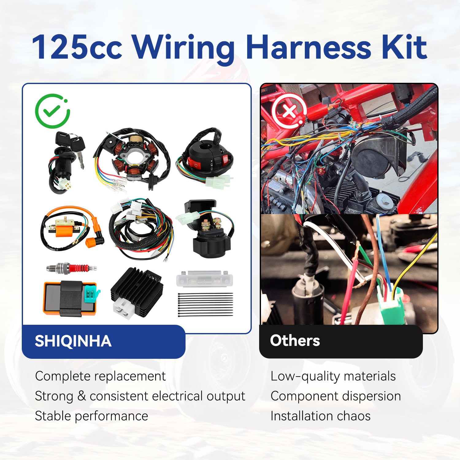 SHIQINHA full-wave regulator-rectifier manages charging and electrical stability