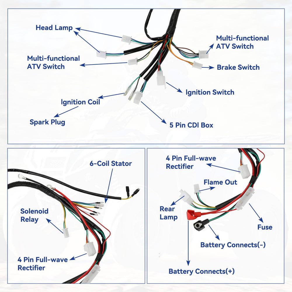 SHIQINHA full-wave voltage regulator rectifier delivers steady charging.