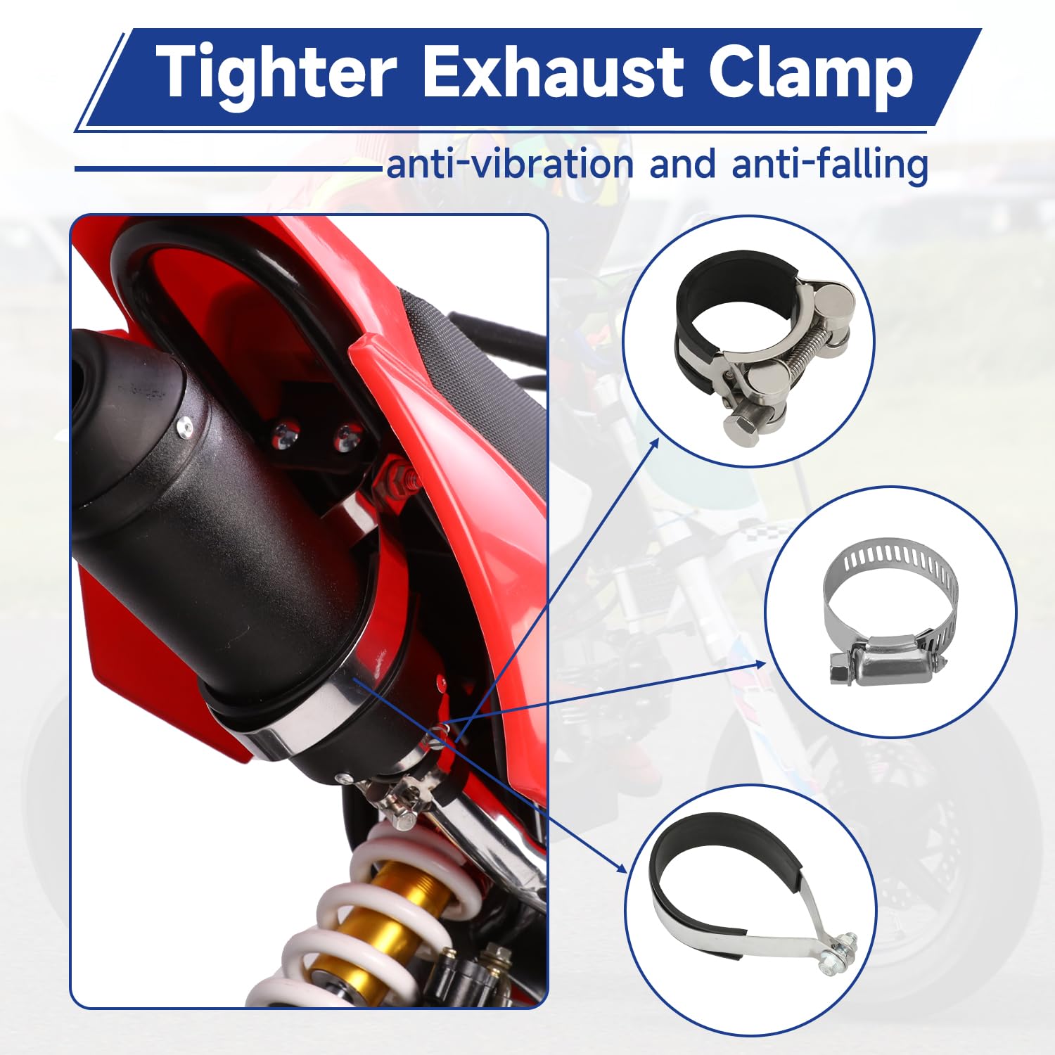 Shiqinha metal clip and screw kit enabling no-weld installation