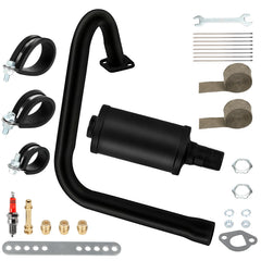 SHIQINHA long exhaust pipe and muffler for Predator 212cc improves airflow