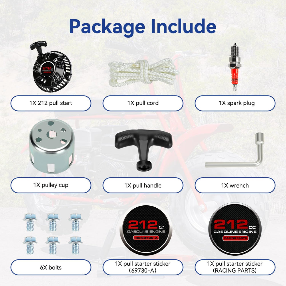 SHIQINHA included bolts and stickers accompany the starter for a complete replacement.