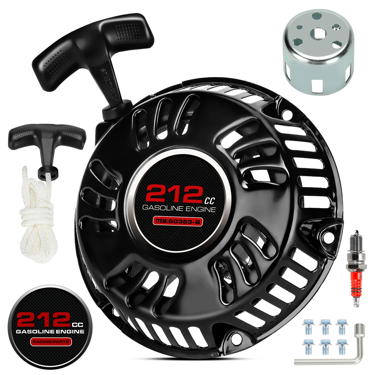 SHIQINHA pull-start assembly for Predator 212 enables quick starts.