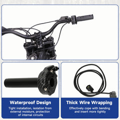 SHIQINHA throttle kit for E-Ride Pro S with carbon fiber appearance and ergonomic grip.