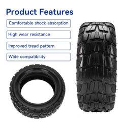 Close-up of knobby tread on SHIQINHA tire for dirt grip