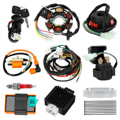 SHIQINHA wiring harness kit for 110cc ATV provides clean power routing for reliable starts