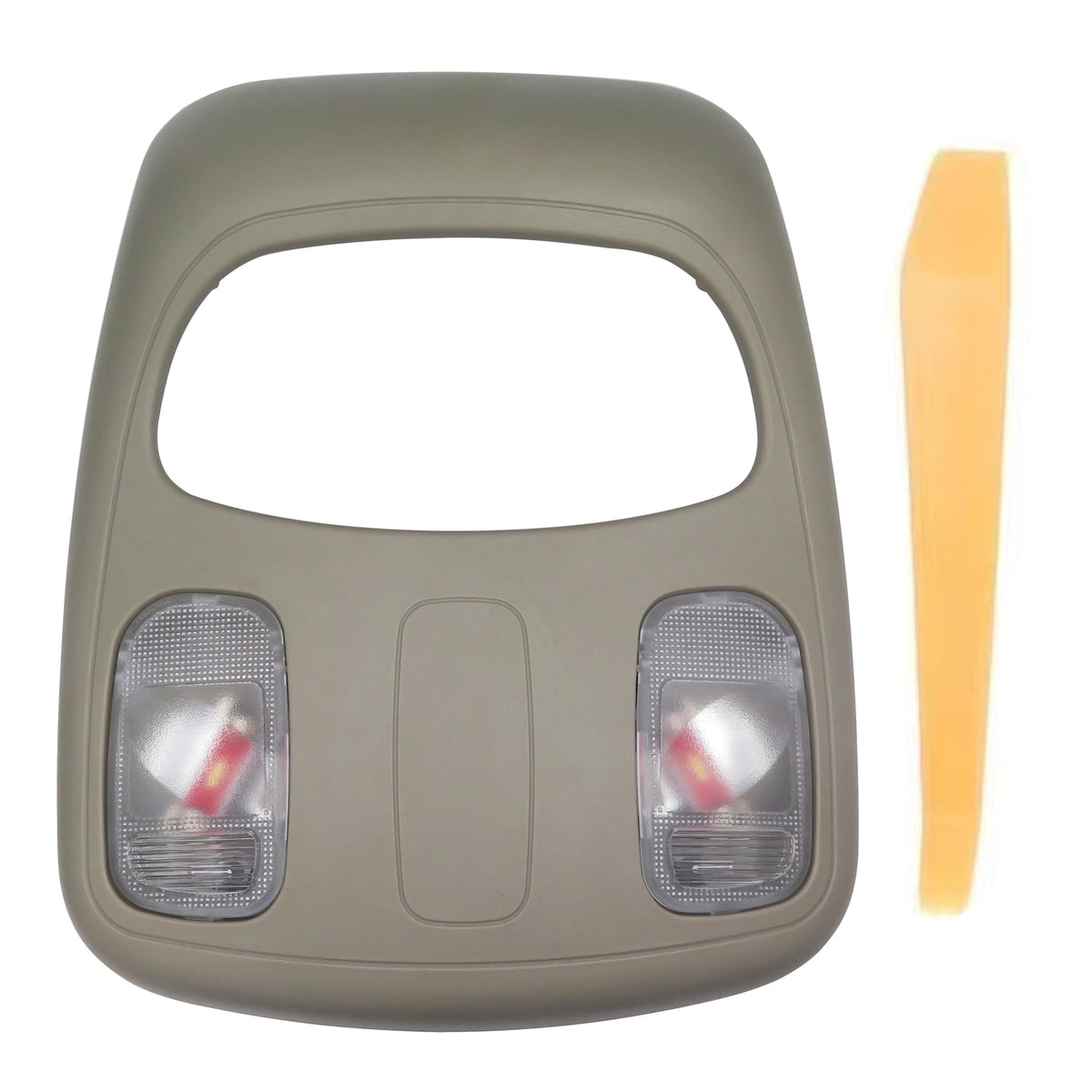 SHISHISHUN overhead console dome light, front view, improves cabin visibility at night