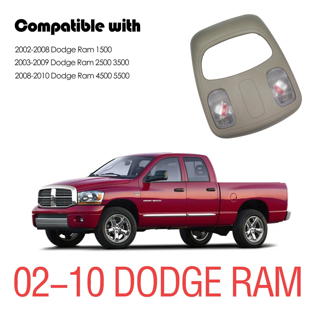 SHISHISHUN overhead light installed in a Dodge Ram interior