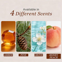 SHITAMEN amber-grove scent block delivers warm, inviting aroma.