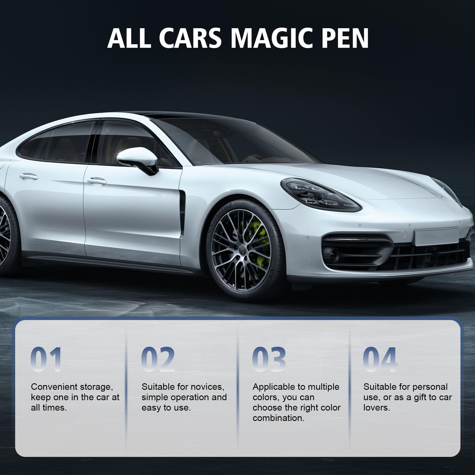 SHIUMORE Magic Car Scratch Remover Pen leaves no residue, smooth finish