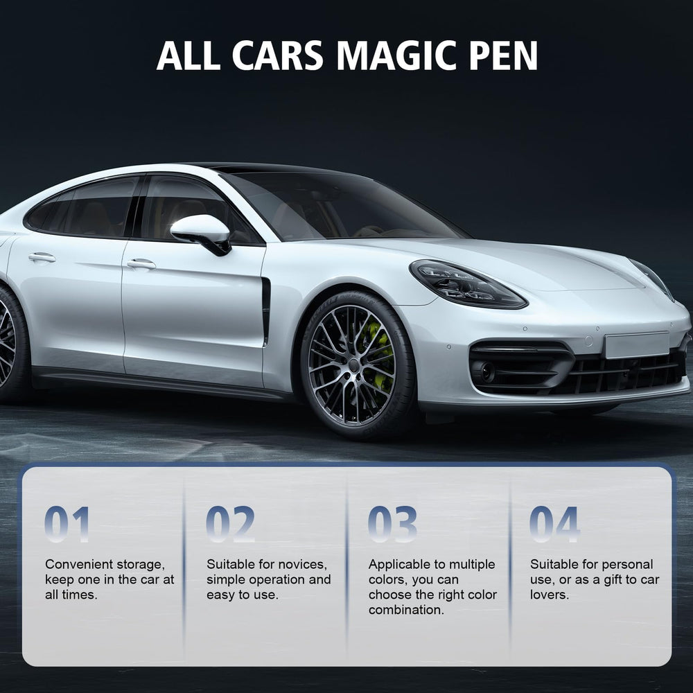 SHIUMORE Magic Car Scratch Remover Pen leaves no residue, smooth finish