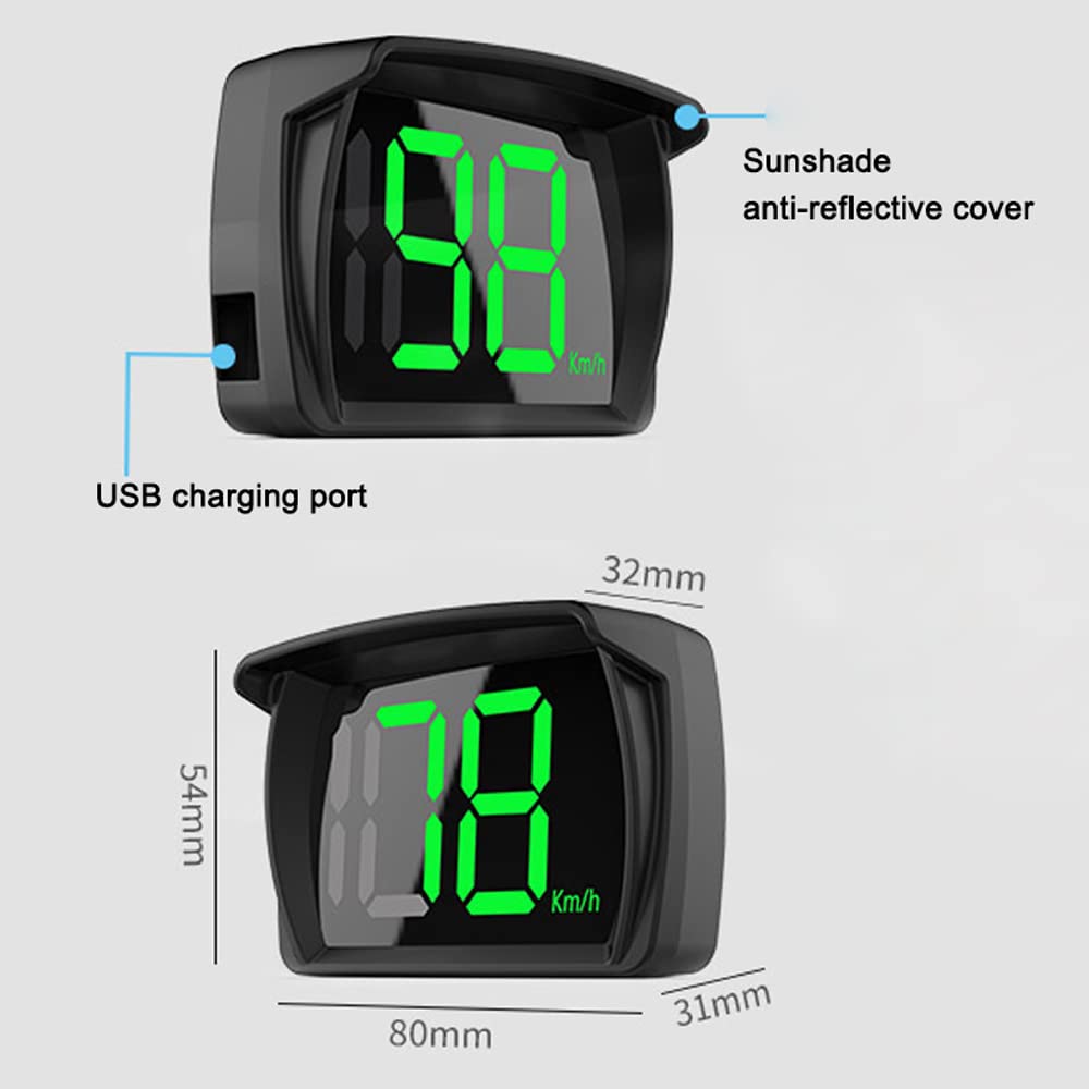 Shkalacar HUD compact unit installs non-destructively on dash