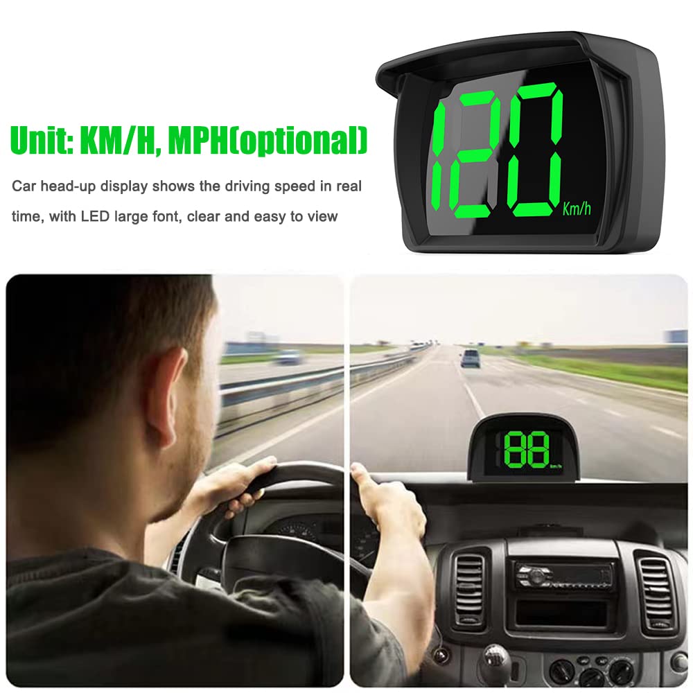 Shkalacar HUD windshield mount with GPS speed readout