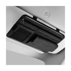 SHMZK car sun visor organizer front view shows space-saving slim profile.