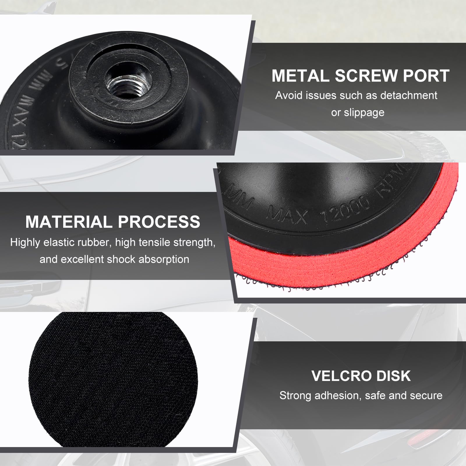 SHMZK wool polishing wheel aiding even buffing on curved edges