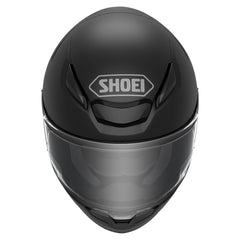 Shoei RF-1400 side profile highlights quiet wind and sleek silhouette.