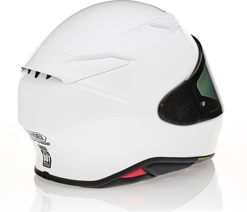 Shoei RF-1400 removable liner shows hygiene-friendly design.