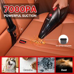 Shop-Vac 12V car vacuum with attachments kit for versatile detail cleaning.