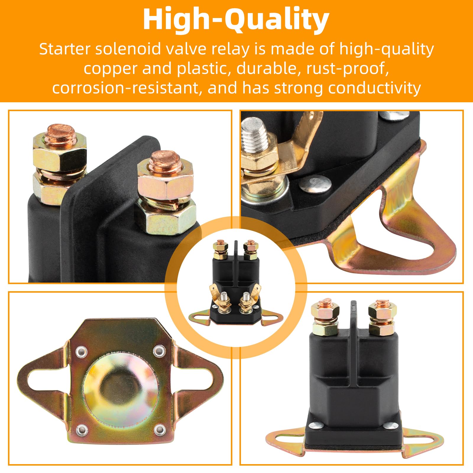 Shoudiantong 27010-7007 starter solenoid for Kawasaki FS481V supports quick engine ignition.