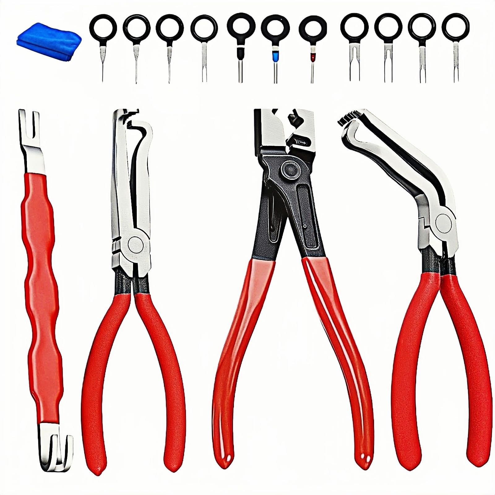 Shrandi straight disconnect pliers for precise depinning in tight engine bays.