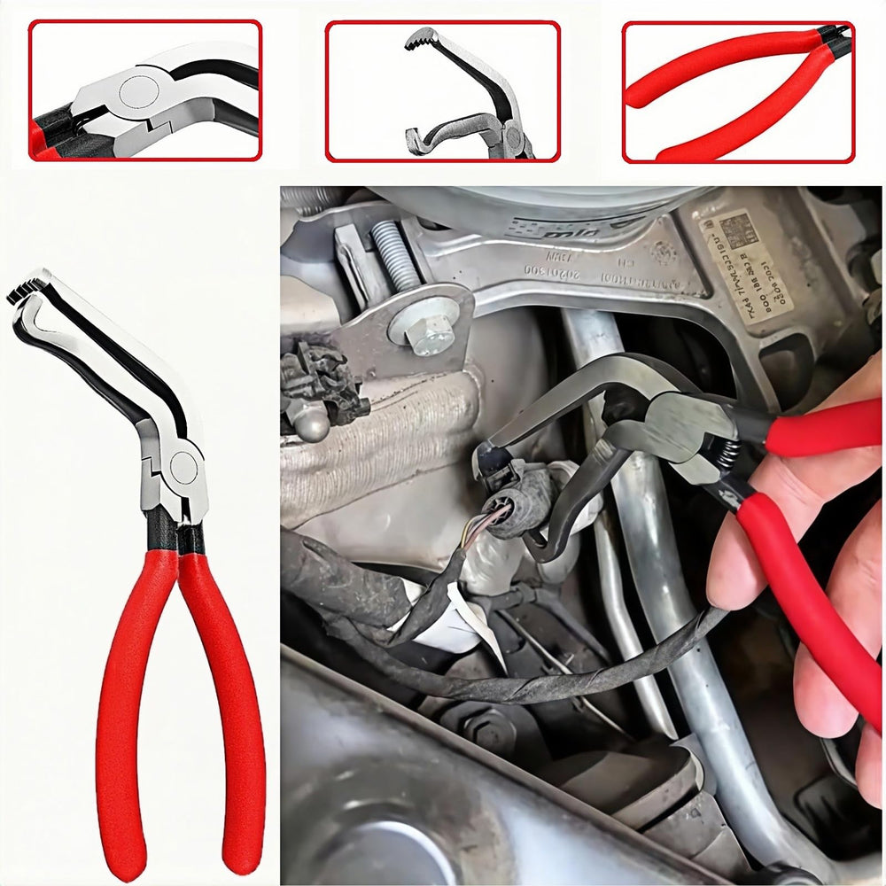 Shrandi locking push-tab clip removal tool prevents clip damage.