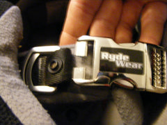 Shubandit RydeWear push-button release operable with gloves