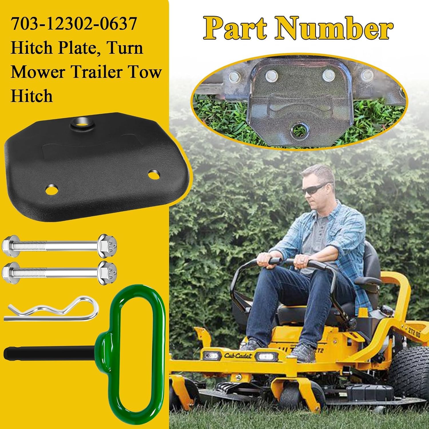 SHUJUKU included R-clip for secure pin retention during mowing tasks