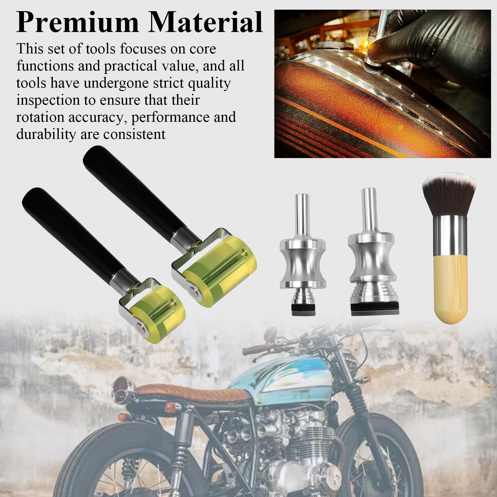 SHUJUKU tools set shown together for professionals and DIY leafing projects.