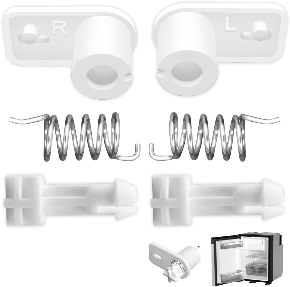 SHUJUKU left-right spring kit housing for Dometic fridge improves door stability.