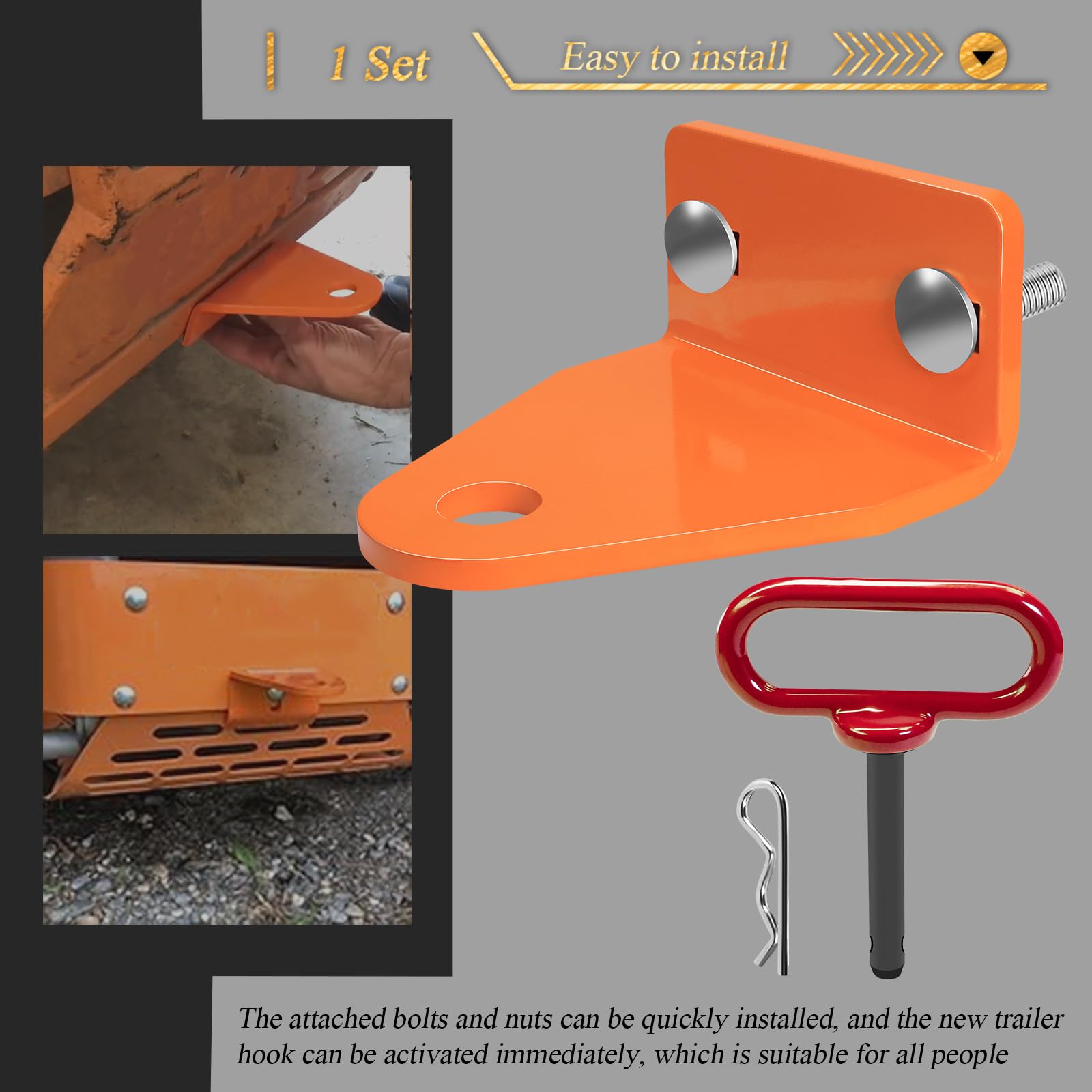 SHUJUKU 3/4 inch ID hitch mount hole for secure trailer connection