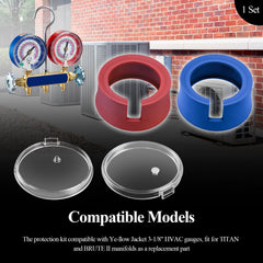 SHUJUKU Yellow Jacket 3-1/8 inch gauge compatibility supports reliable readings.