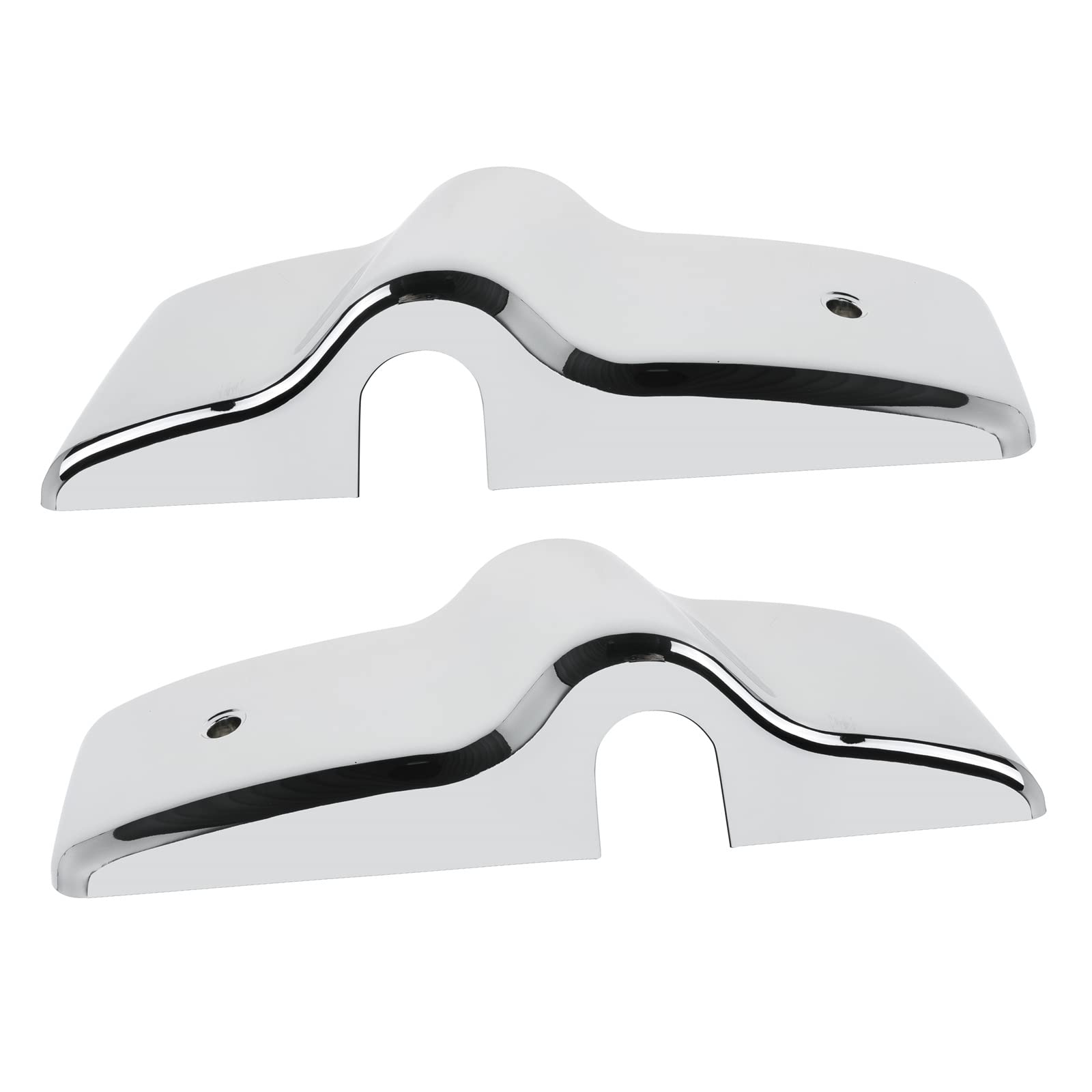 Shunevade mirror cover bracket closeup shows durable plastic and robust construction.