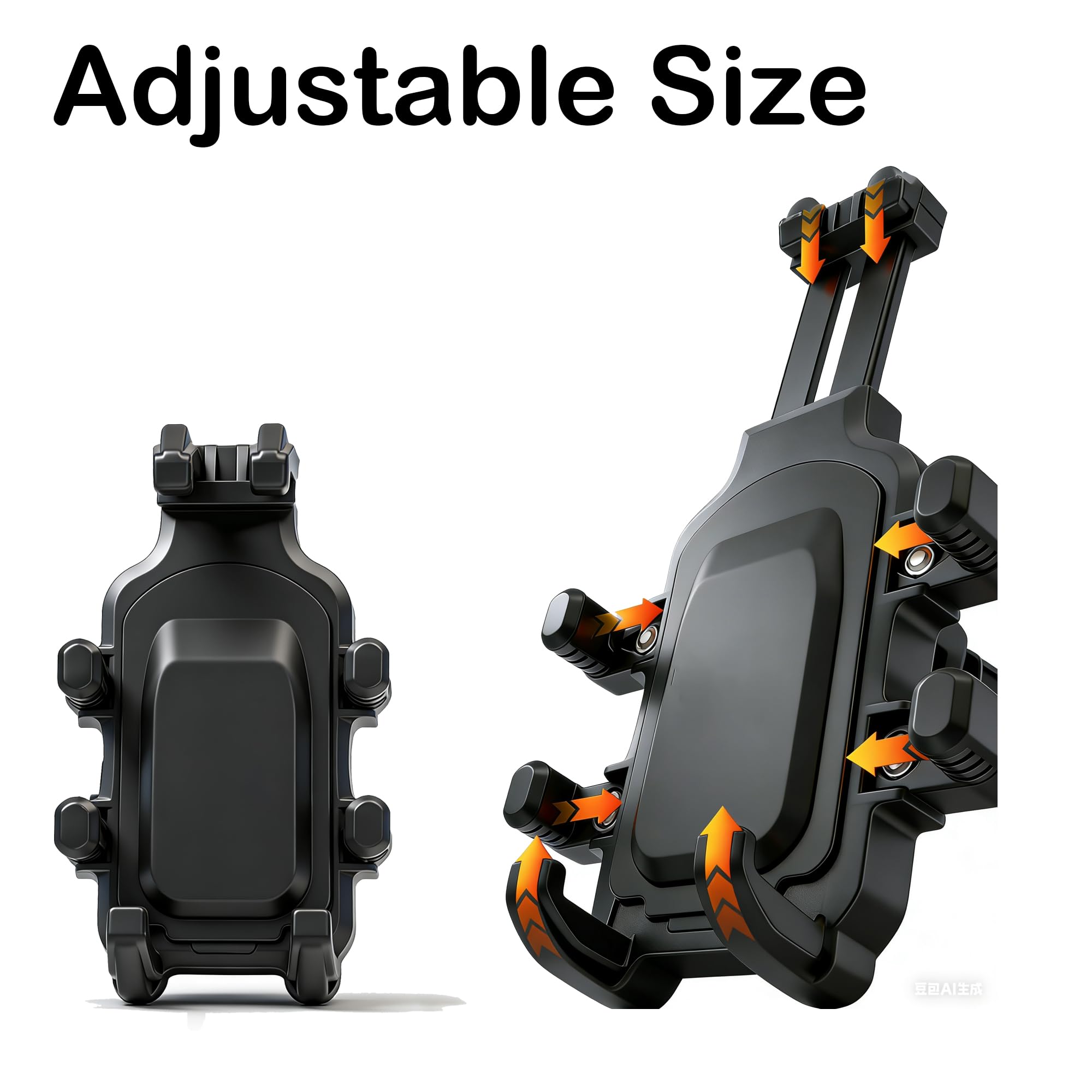 ShuoTurbo handlebar clip with safety screws prevents accidental removal.