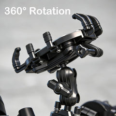 ShuoTurbo phone mount clamp and arm offer flexible adjustment.