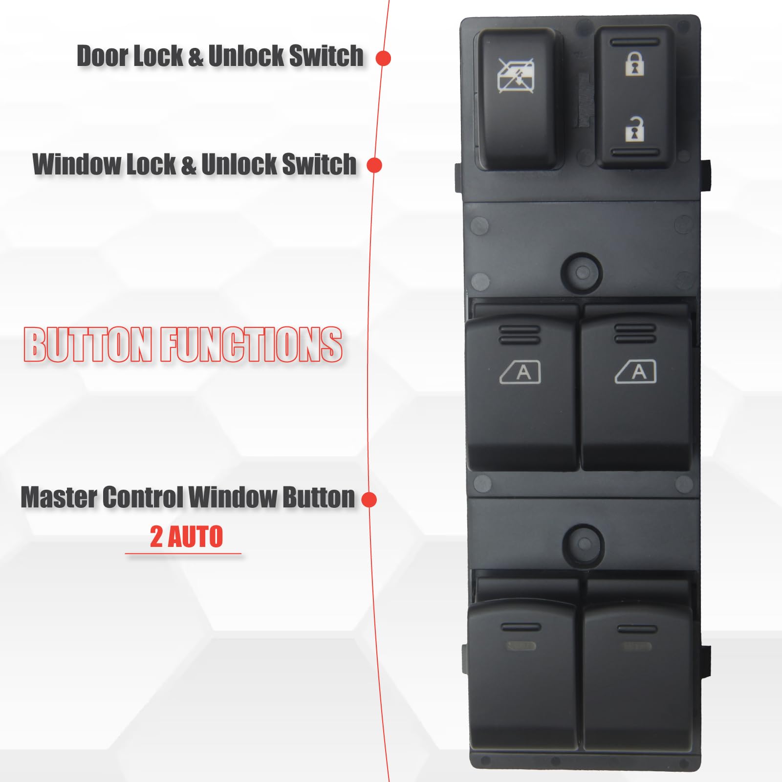 Sianxaido Master window switch touch surface offers smooth feel