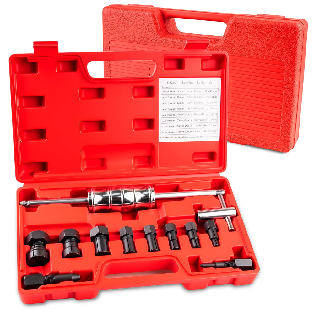 Siapupy 12-piece blind-hole puller kit for reliable bearing removal.