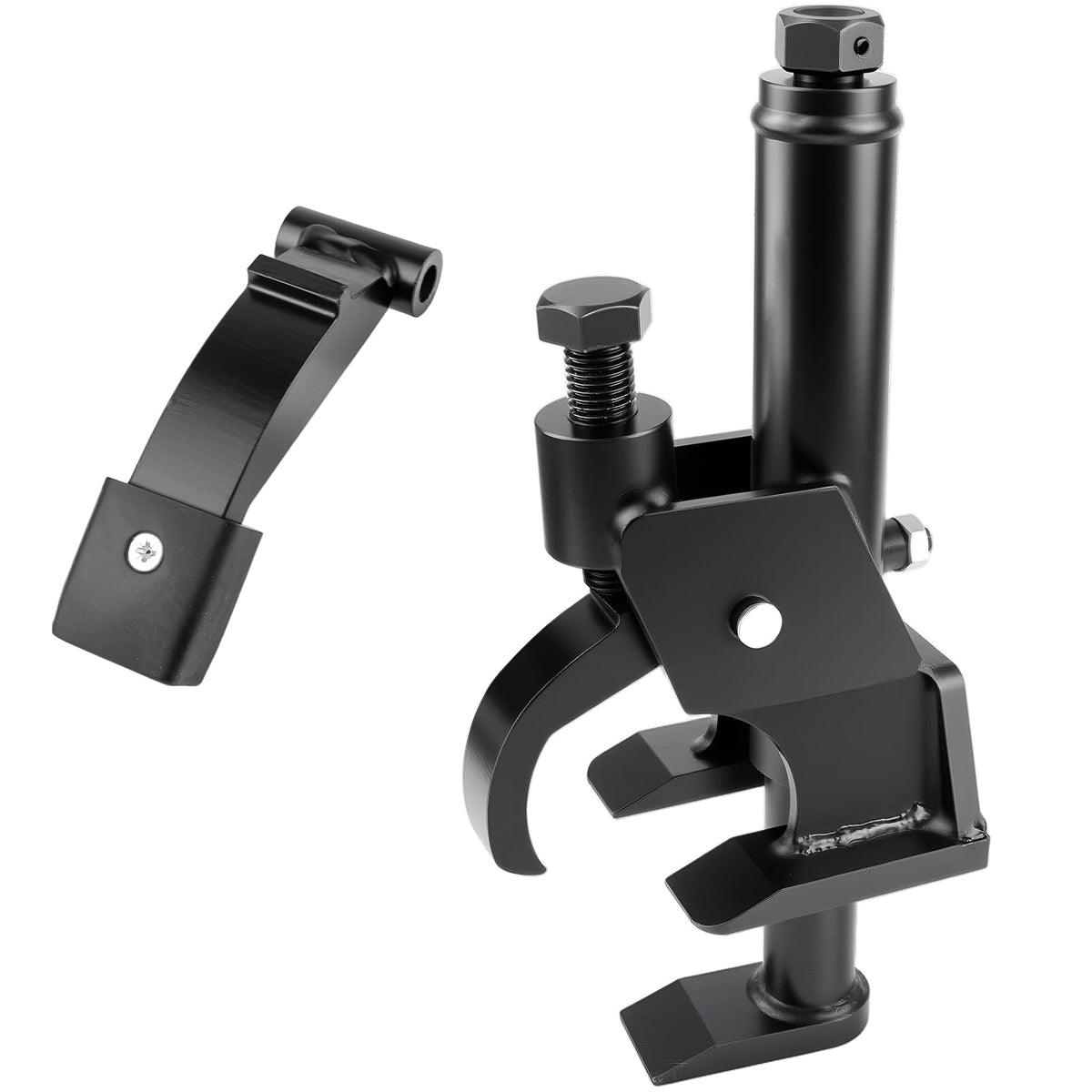 Siapupy bead breaker front claws with rubber pads protect rims during bead removal.