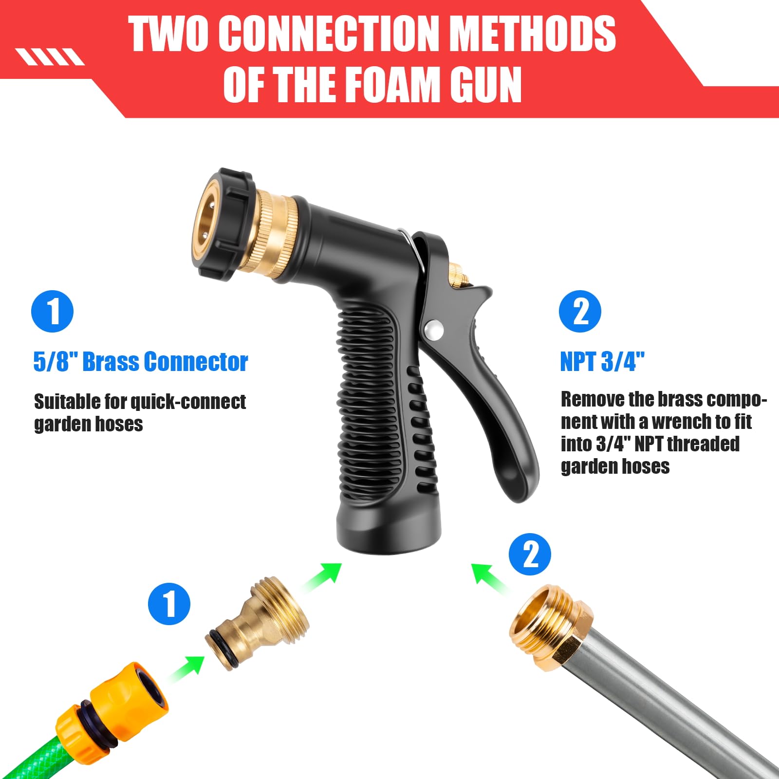 Siapupy brass joint showing durable hose connection for long-lasting use