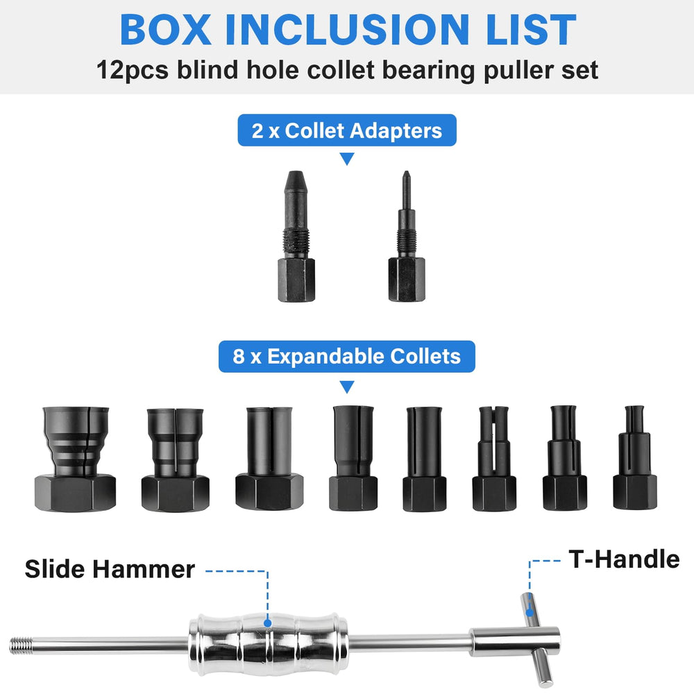 Siapupy 360mm slide hammer for controlled, clean bearing extractions.