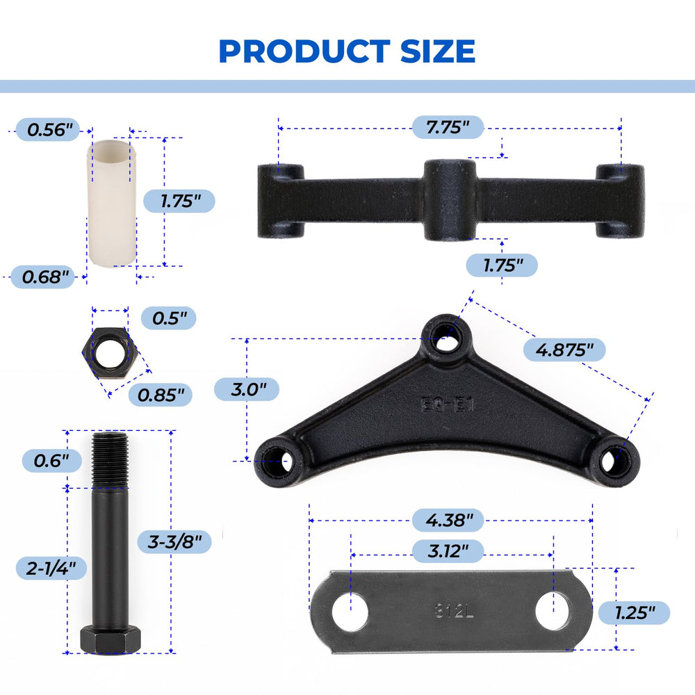 Siapupy shackle straps displayed for secure, quick replacement on heavy-duty trailers.