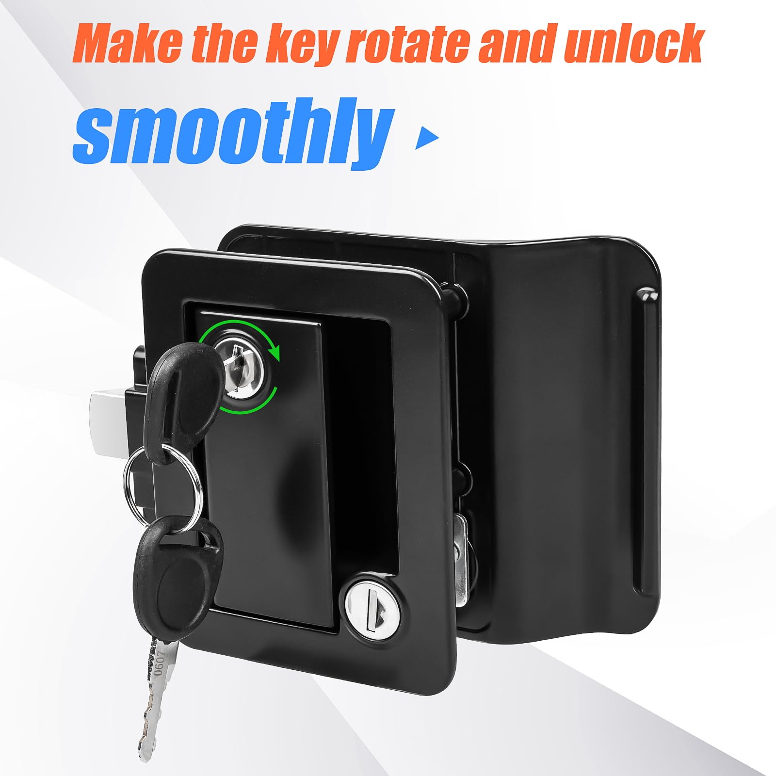 Siasky horse trailer latch provides reliable security on the road.
