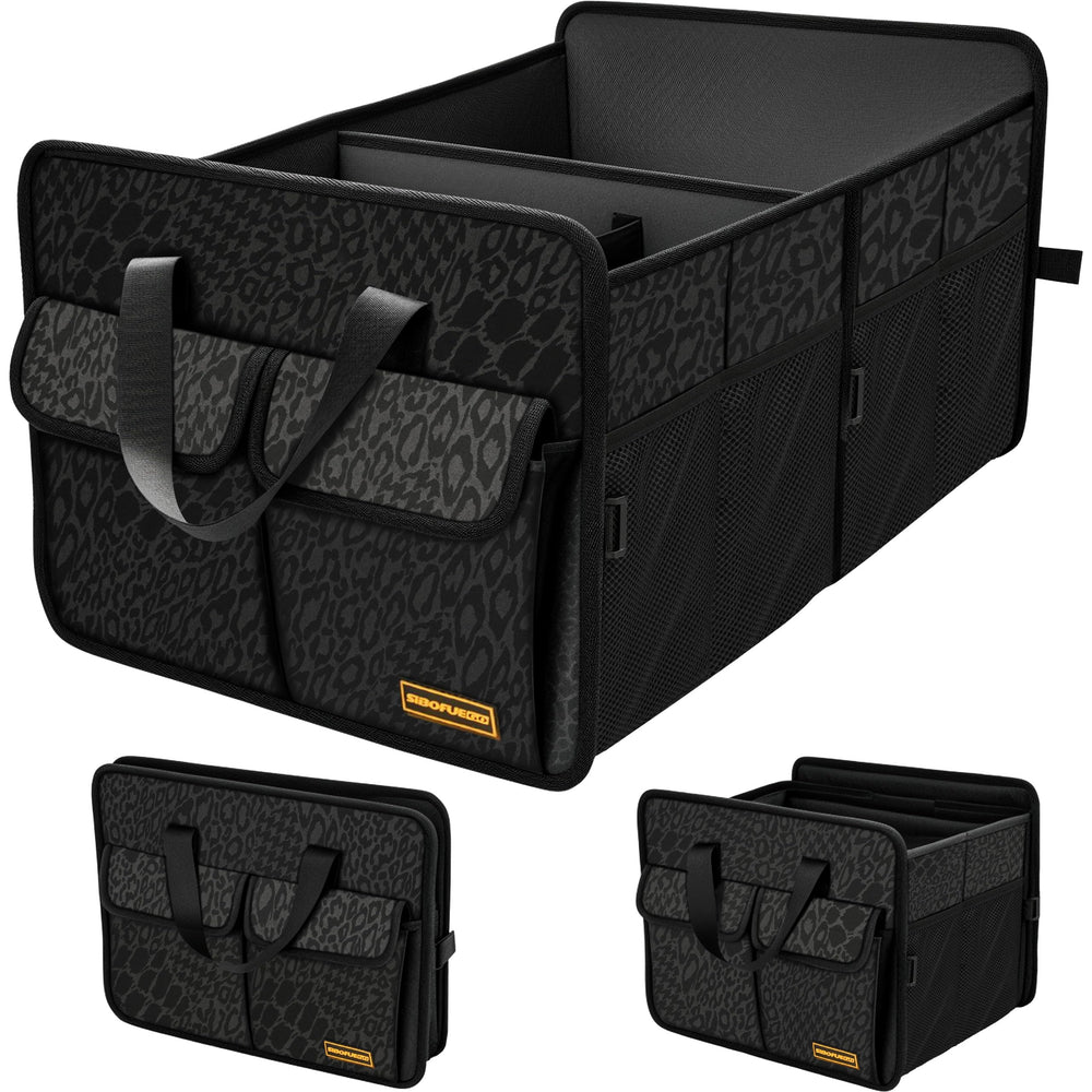 SIBOFUEGO sturdy trunk organizer folded design saves space for travel.