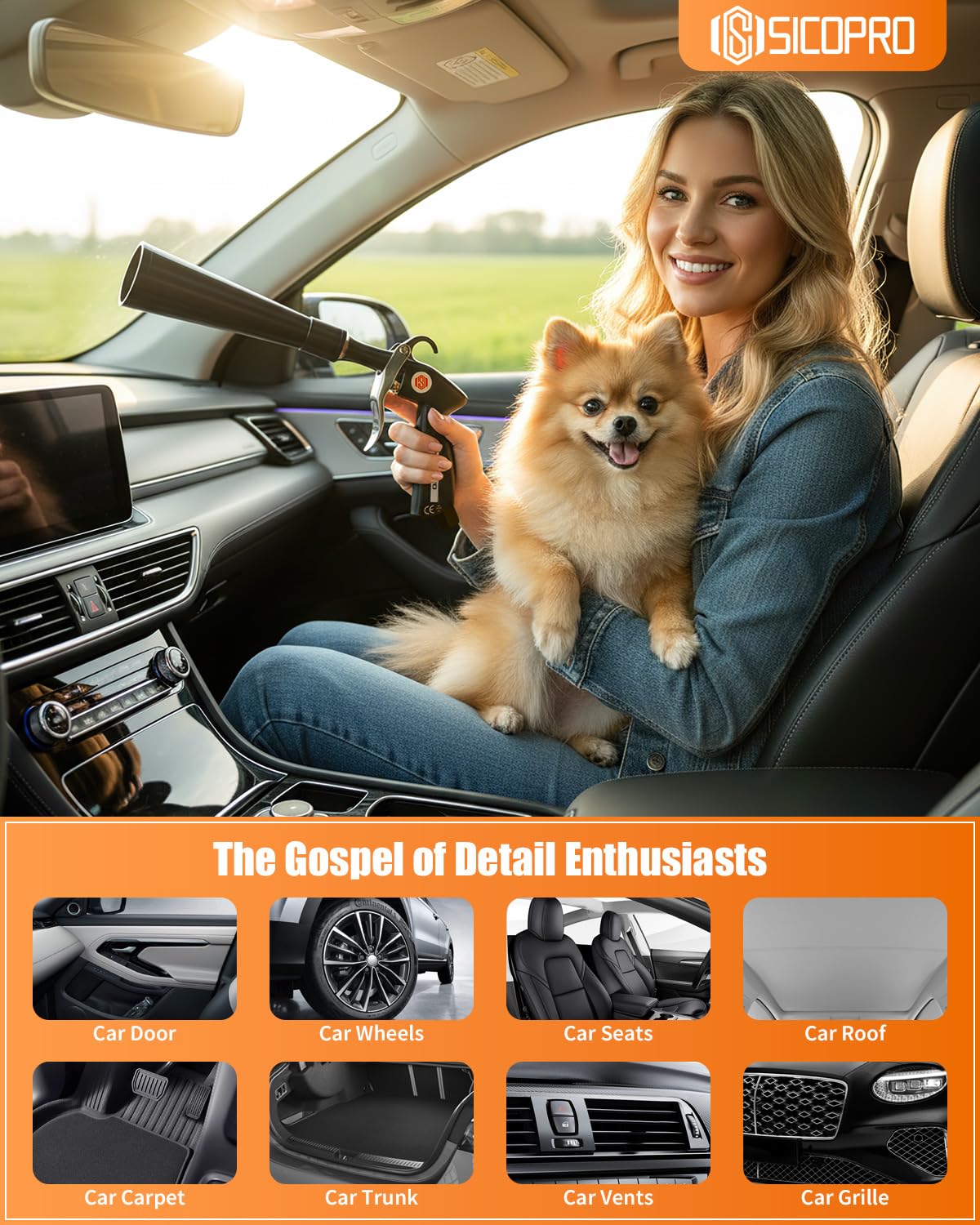 SICOPRO car cleaning gun gift-pack ready for car lovers