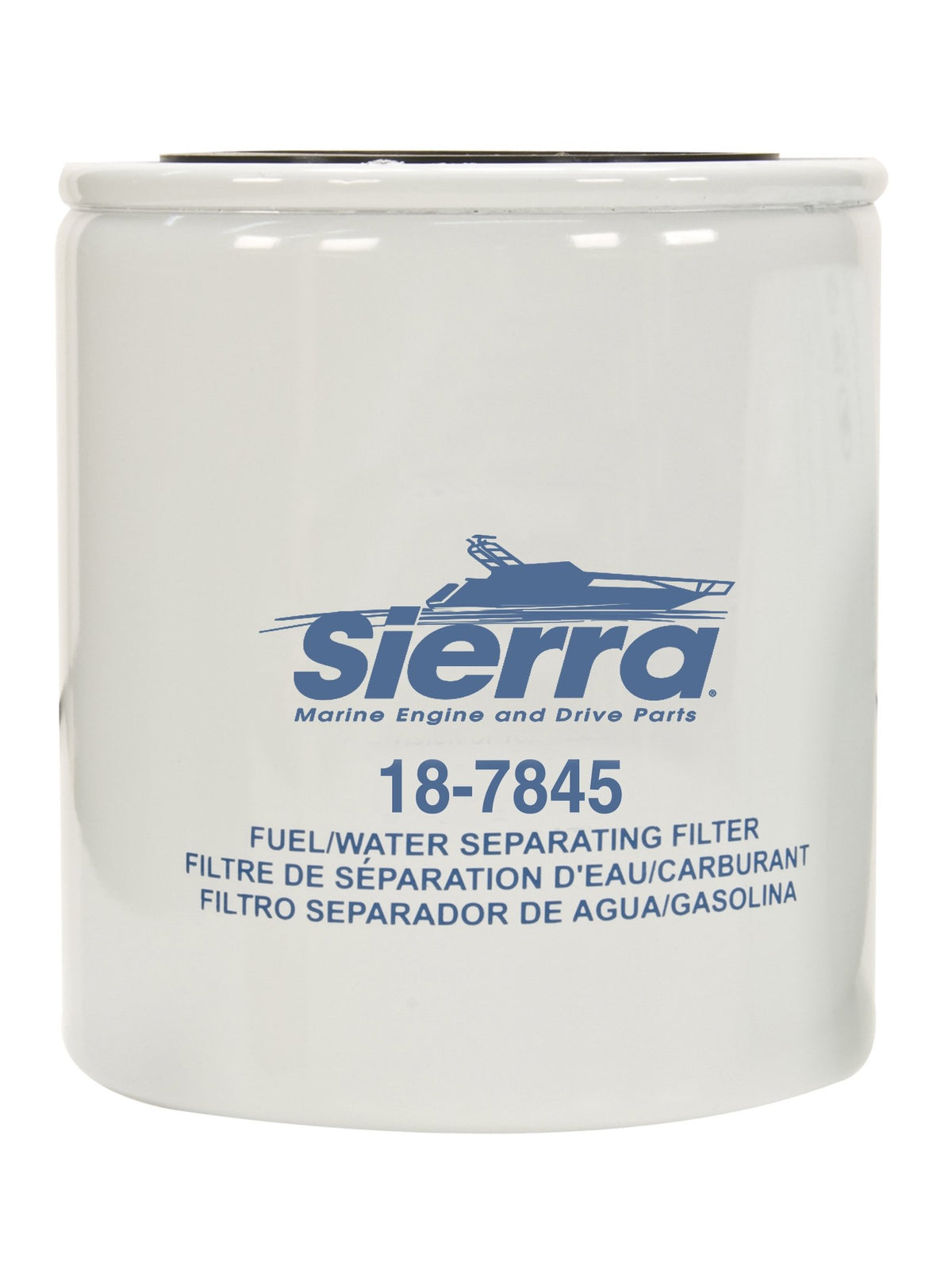 Sierra fuel filter medium front view shows high-flow design for engines