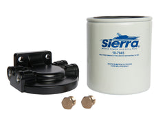 Sierra fuel water separator kit white close-up filter housing for clean fuel inboards.